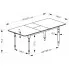 Wymiary stołu w kolorze białym Cleft