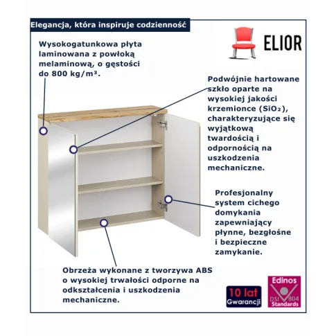 Szafka wisząca Aurore 7X 80