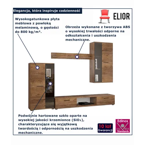 Nowoczesna meblościanka Naverox  lefaks