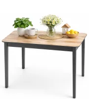 Drewniany stół dąb miodowy + czarny - Sondix 4X w sklepie Edinos.pl