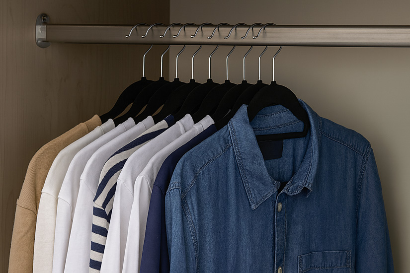 Aranżacja wieszaków Shape