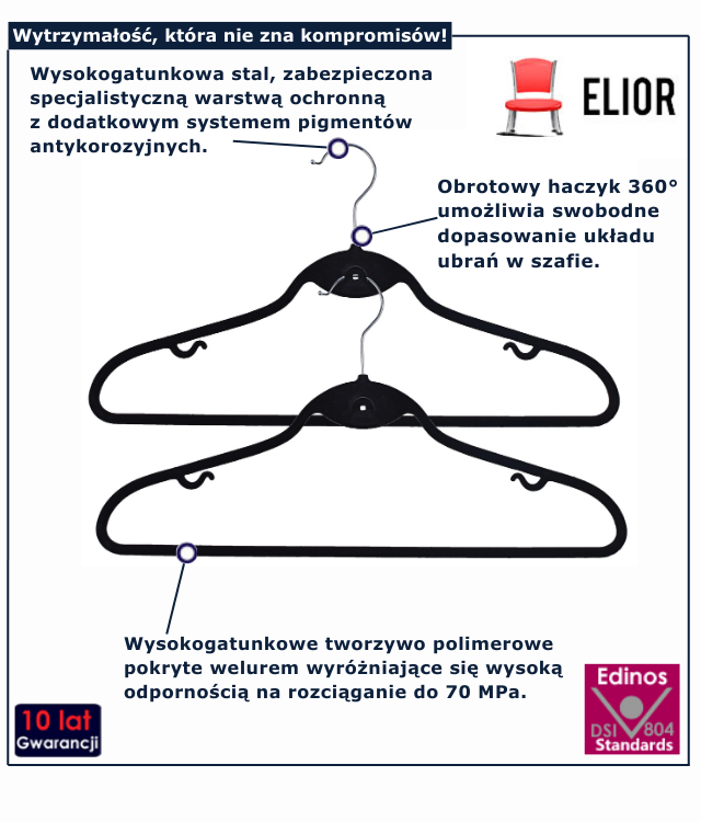 Komplet wieszaków Shape
