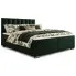 Ciemnozielone łóżko kontynentalne 3 rozmiary Zavire