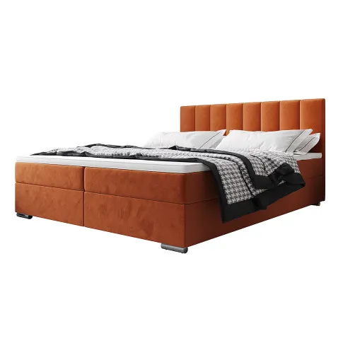 Łóżko kontynentalne w kolorze cynamonowym Zavire