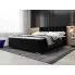 Czarne nowoczesne łóżko Zavire