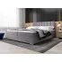 Fotografia Szare welurowe łóżko kontynentalne 5 rozmiarów - Zavire z kategorii Łóżka tapicerowane