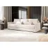 Kremowa welurowa sofa Vilmira