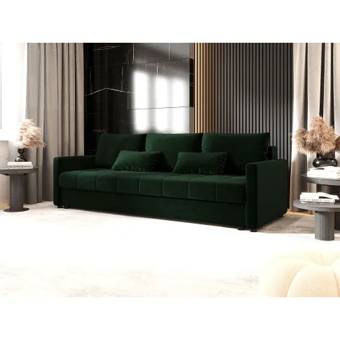 Wizualizacja wnętrza z zieloną sofą Vilmira