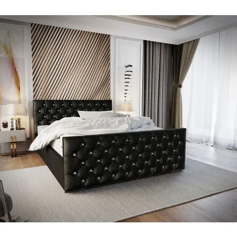 Wnętrze z grafitowym łóżkiem Valmiro