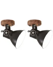 Czarne industrialne lampy ścienno-sufitowe F006-Rivelo w sklepie Edinos.pl