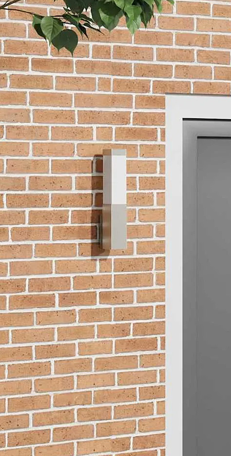 Zewnętrzny srebrny kinkiet