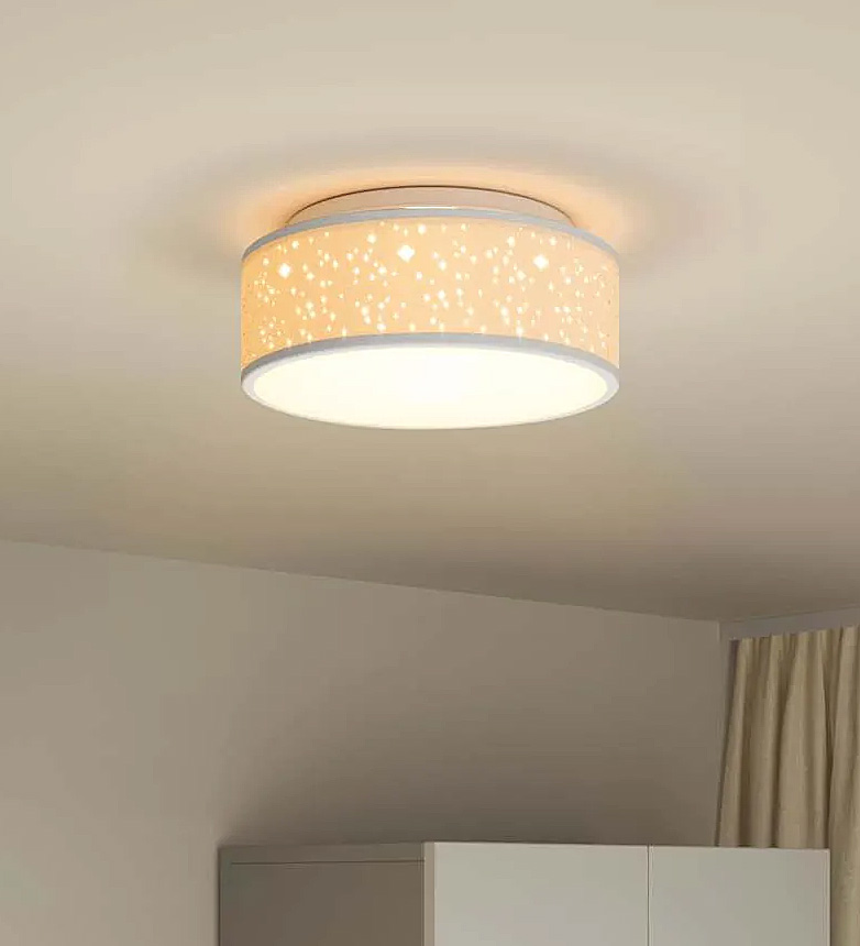 Szara lampa sufitowa