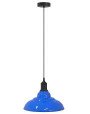 Niebieska lampa wisząca z regulacją wysokości F007-Tovian w sklepie Edinos.pl
