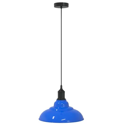 Lampa niebieska wisząca