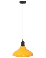 Żółta lampa wisząca z regulacją wysokości F010-Tovian w sklepie Edinos.pl