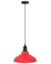 Czerwona lampa wisząca z regulacją wysokości F011-Tovian w sklepie Edinos.pl