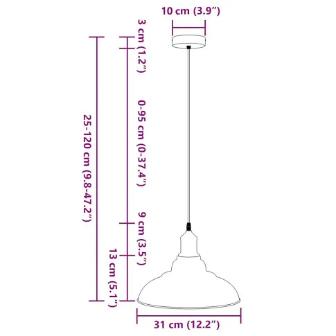 wymiary lampy czerwonej