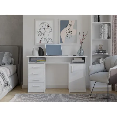 wizualizacja białego biurka Ulfo