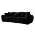 Czarna sofa rozkładana Morvani