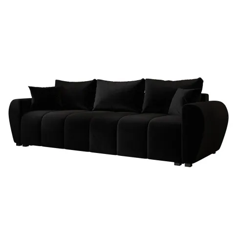 Czarna sofa rozkładana Morvani