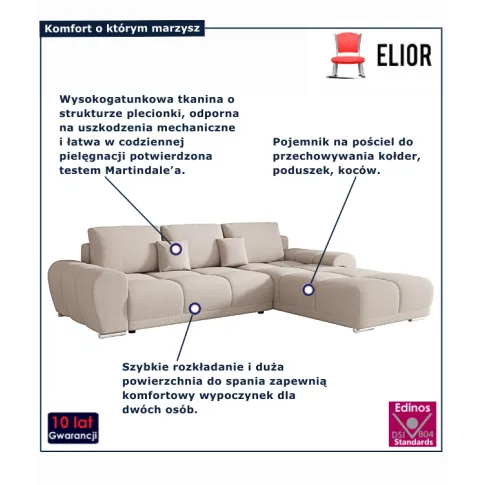 Rozkładany narożnik Lavenzo