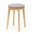 Drewniany taboret z miękkim siedziskiem dąb miodowy - Kalio