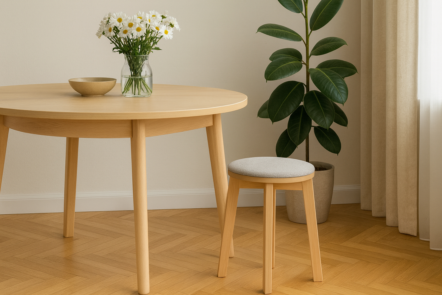 wizualizacja taboretu do jadalni