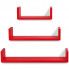 Szczegółowe zdjęcie nr 5 produktu Zestaw funkcjonalnych półek ściennych Baffic 4X - czerwony