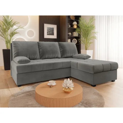 Jasnoszary naroznik z pojemnikiem Montiero