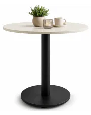 Okrągły kaszmirowy stół na jednej nodze - Limaro w sklepie Edinos.pl