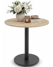 Stół do kuchni na jednej nodze dąb sonoma - Limaro w sklepie Edinos.pl