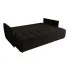 Czarna rozkładana sofa Meralio