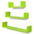 Szczegółowe zdjęcie nr 4 produktu Zestaw funkcjonalnych półek ściennych Baffic 4X - zielony
