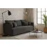 Ciemnoszara sofa tapicerowana Meralio 4X