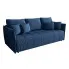 Niebieska sztruksowa sofa z funkcją spania - Meralio 4X