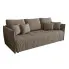 Jasnobrązowa sztruksowa sofa z funkcją spania - Meralio 4X