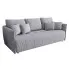 Jasnoszara sztruksowa sofa z funkcją spania - Meralio 4X