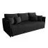 Czarna sofa tapicerowana Meralio 4X
