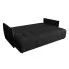 Czarna sztruksowa sofa Meralio 4X
