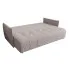 Jasnobeżowa sztruksowa sofa rozkładana Meralio 4X