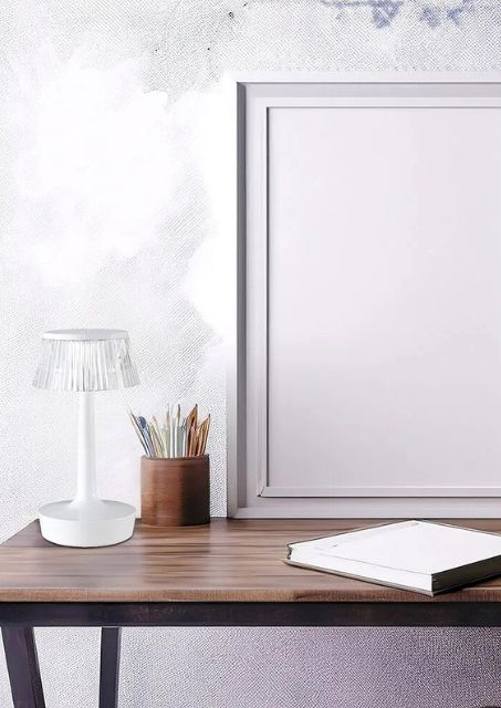 Biała lampka nocna - K615-Eliso