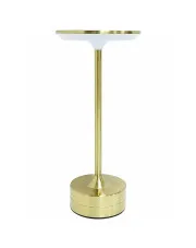 Minimalistyczna lampa stołowa złota - K616-Rawino w sklepie Edinos.pl