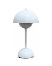 Biała lampa stołowa stylu retro - K617-Wigo w sklepie Edinos.pl