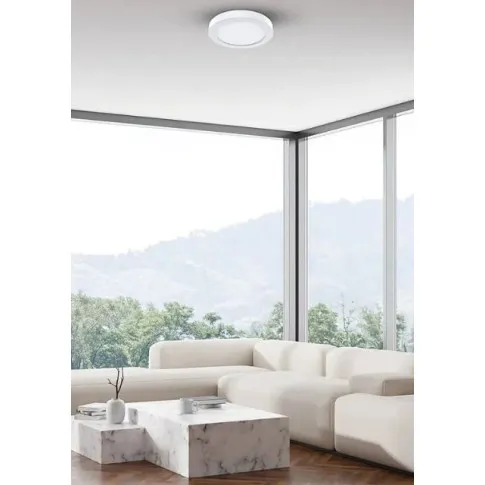 wizualizacja Mały okrągły plafon led w białym kolorze - K618-Qubero