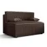 Brązowa rozkładana sofa sztruksowa - Lunarox 3X