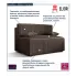 Brązowa sofa Lunarox