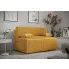 Wizualizacja wnętrza z musztardową sofą Lunarox