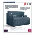 Niebieska sztruksowa sofa rozkładana Lunarox
