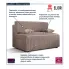 Różowa rozkładana sofa Lunarox