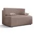Różowa sztruksowa sofa z funkcją spania Lunarox